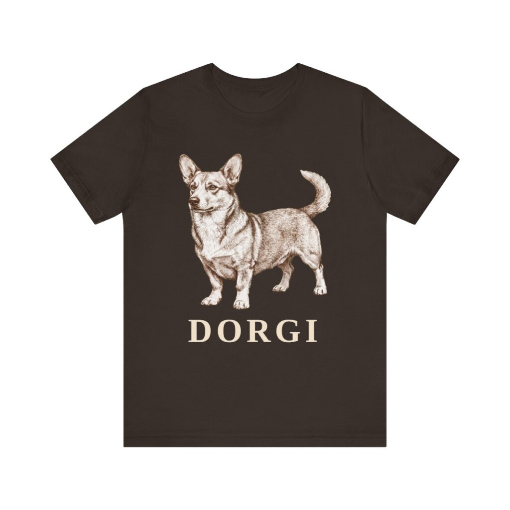 Dorgi Shirt, Vintage Dog Sketch Tee, Dog Lover Gift