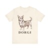 Dorgi Shirt, Vintage Dog Sketch Tee, Dog Lover Gift