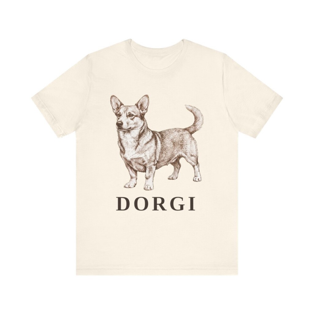 Dorgi Shirt, Vintage Dog Sketch Tee, Dog Lover Gift