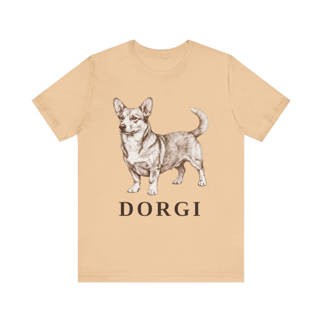 Dorgi Shirt, Vintage Dog Sketch Tee, Dog Lover Gift