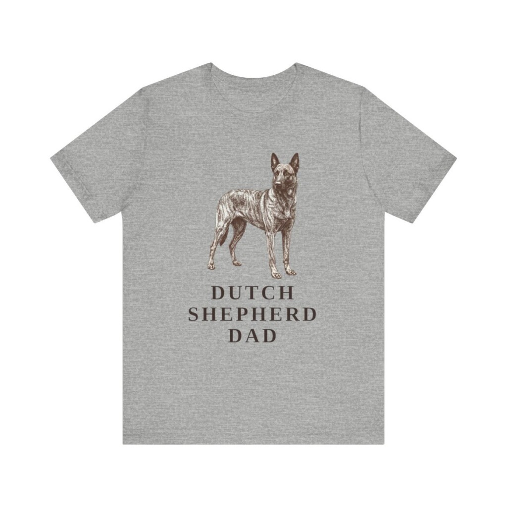 Dutch Shepherd Dad Shirt, Vintage Dog Sketch Tee, Dog Dad Gift