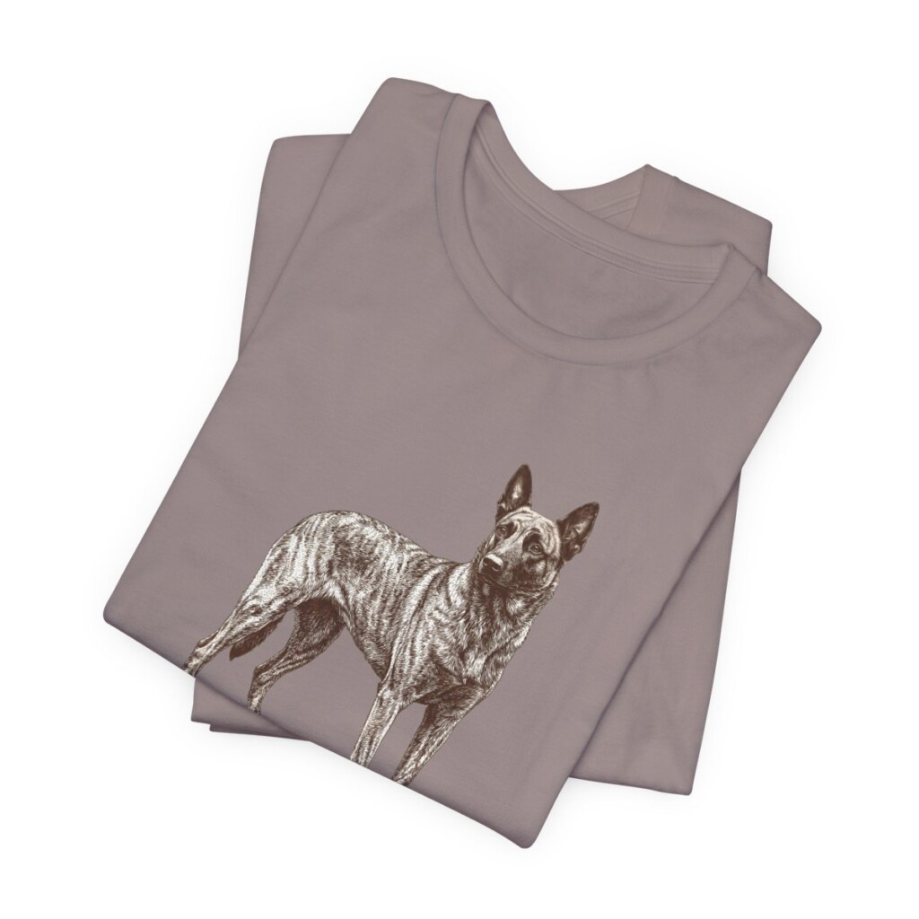 Dutch Shepherd Dad Shirt, Vintage Dog Sketch Tee, Dog Dad Gift