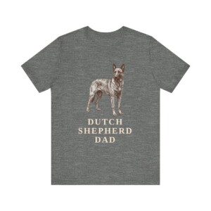 Dutch Shepherd Dad Shirt, Vintage Dog Sketch Tee, Dog Dad Gift