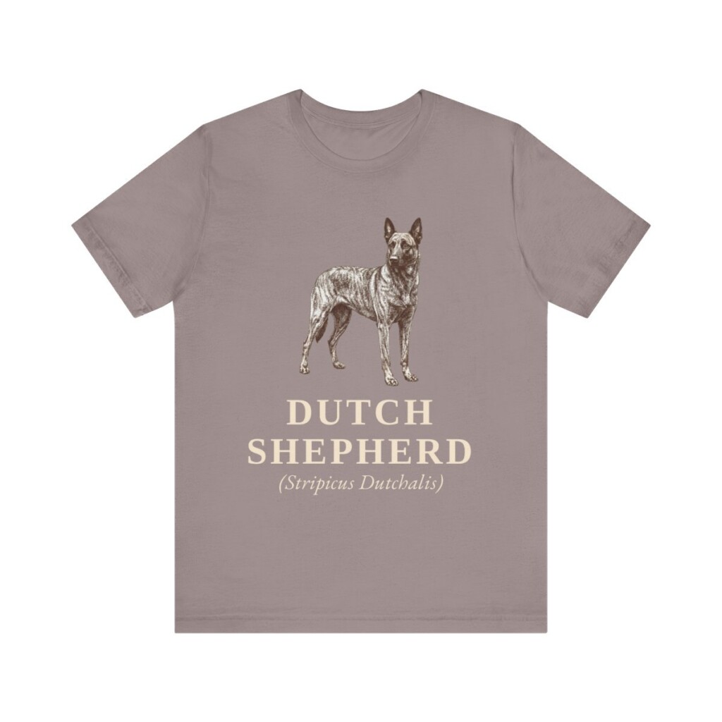 Dutch Shepherd Latin Shirt, Vintage Dog Sketch Tee, Dog Latin Gift