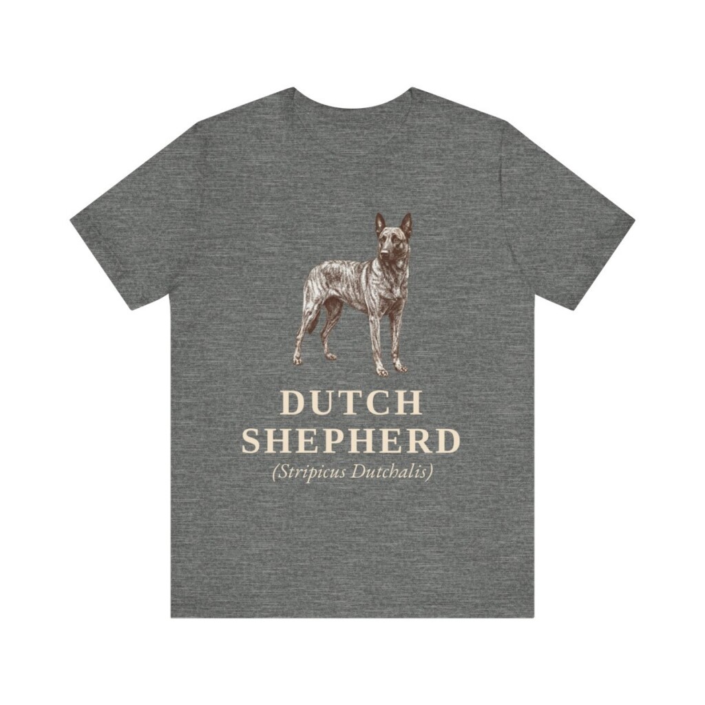 Dutch Shepherd Latin Shirt, Vintage Dog Sketch Tee, Dog Latin Gift