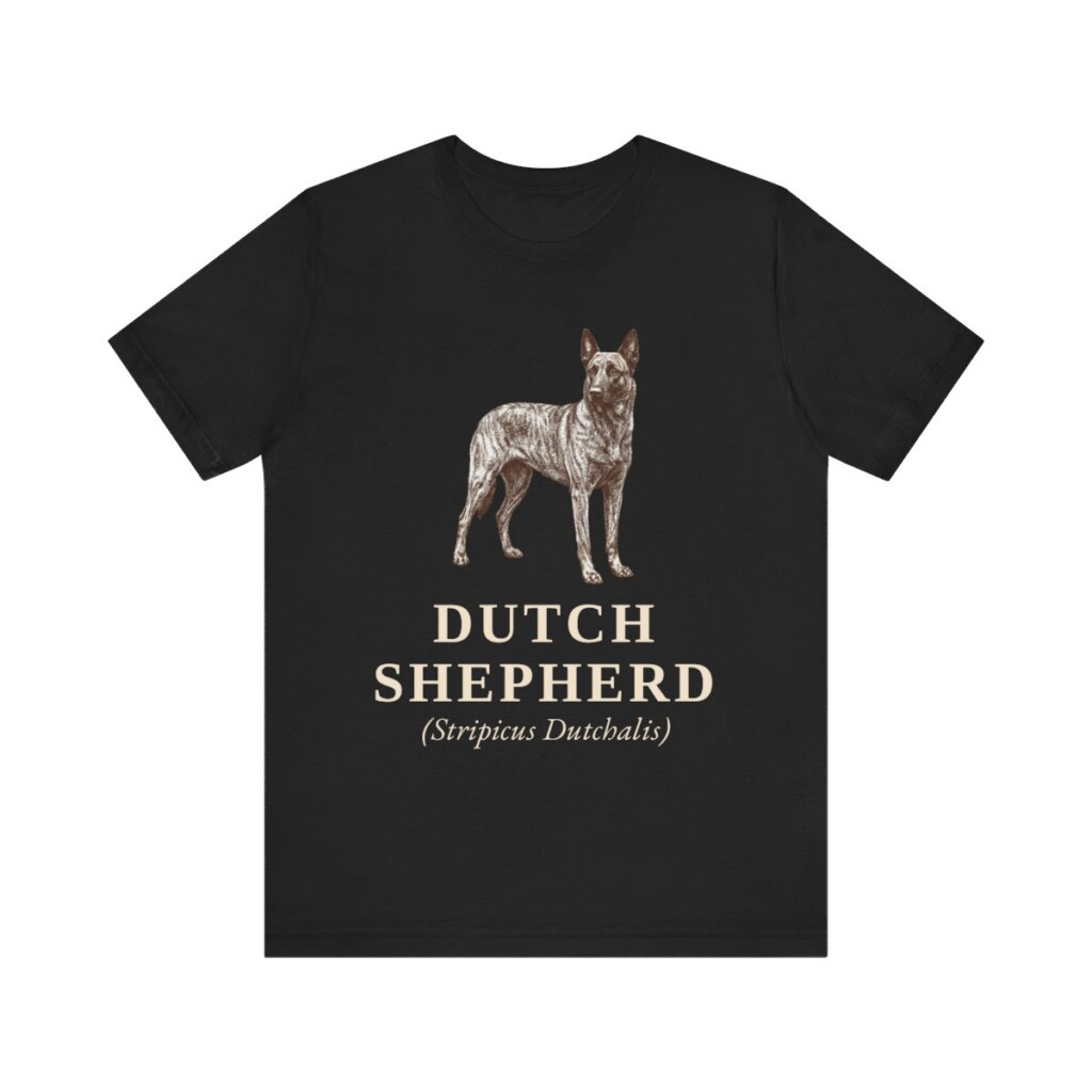 Dutch Shepherd Latin Shirt, Vintage Dog Sketch Tee, Dog Latin Gift