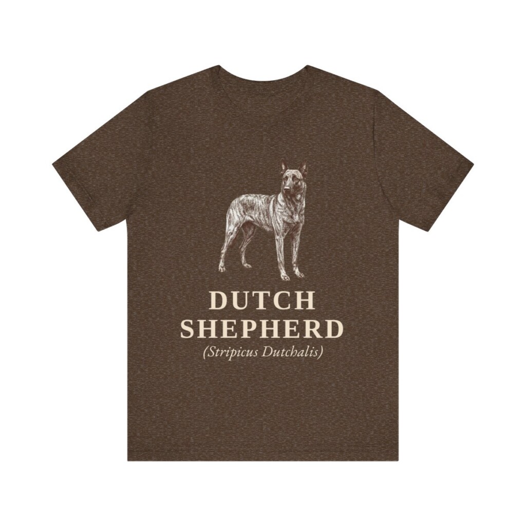 Dutch Shepherd Latin Shirt, Vintage Dog Sketch Tee, Dog Latin Gift