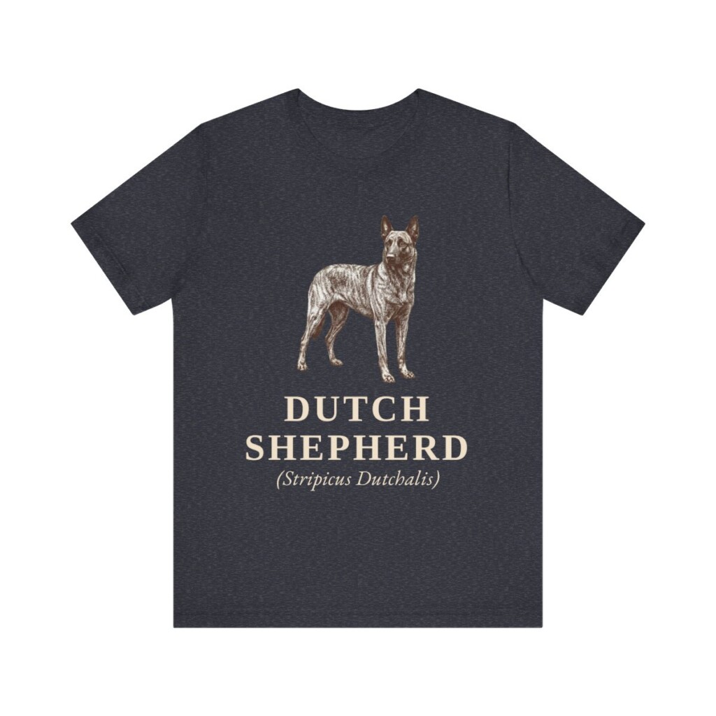 Dutch Shepherd Latin Shirt, Vintage Dog Sketch Tee, Dog Latin Gift