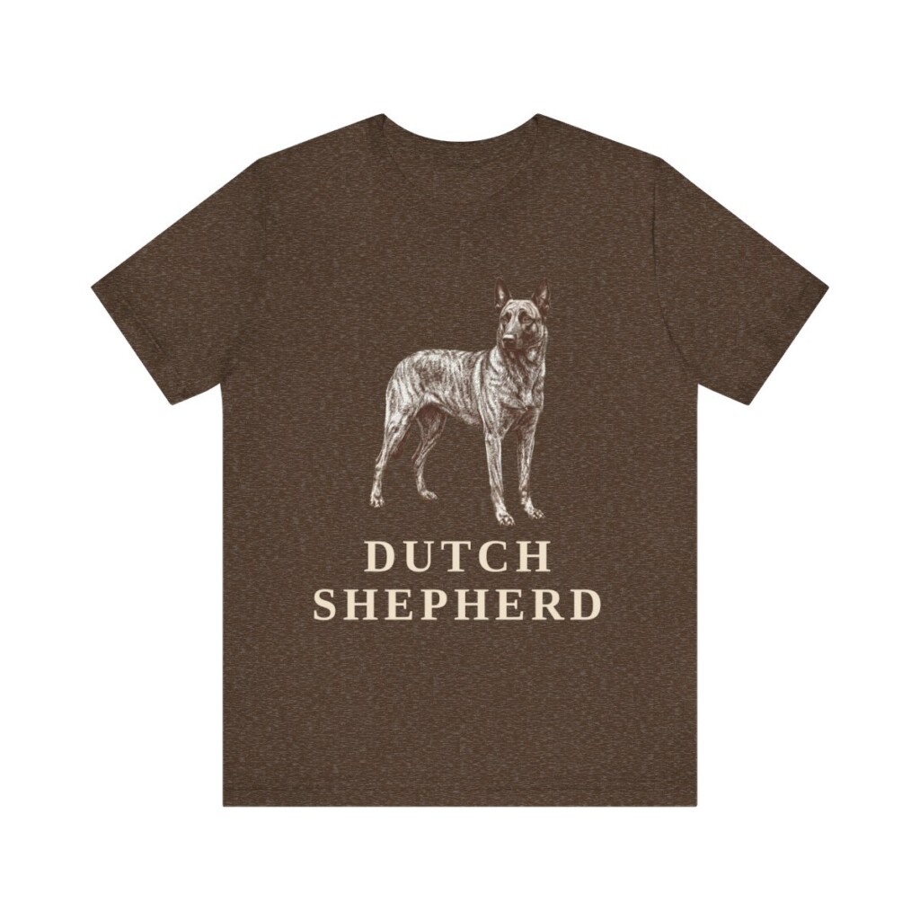 Dutch Shepherd Shirt, Vintage Dog Sketch Tee, Dog Lover Gift