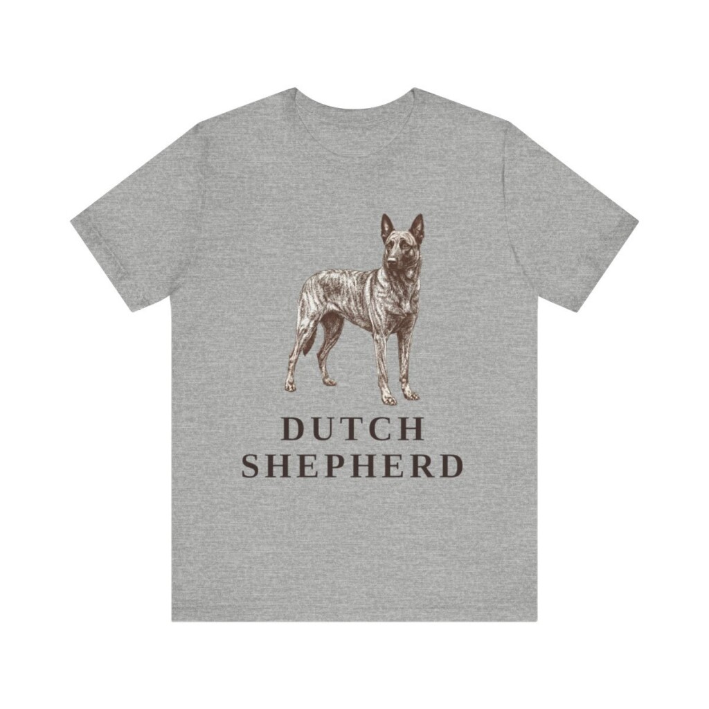 Dutch Shepherd Shirt, Vintage Dog Sketch Tee, Dog Lover Gift