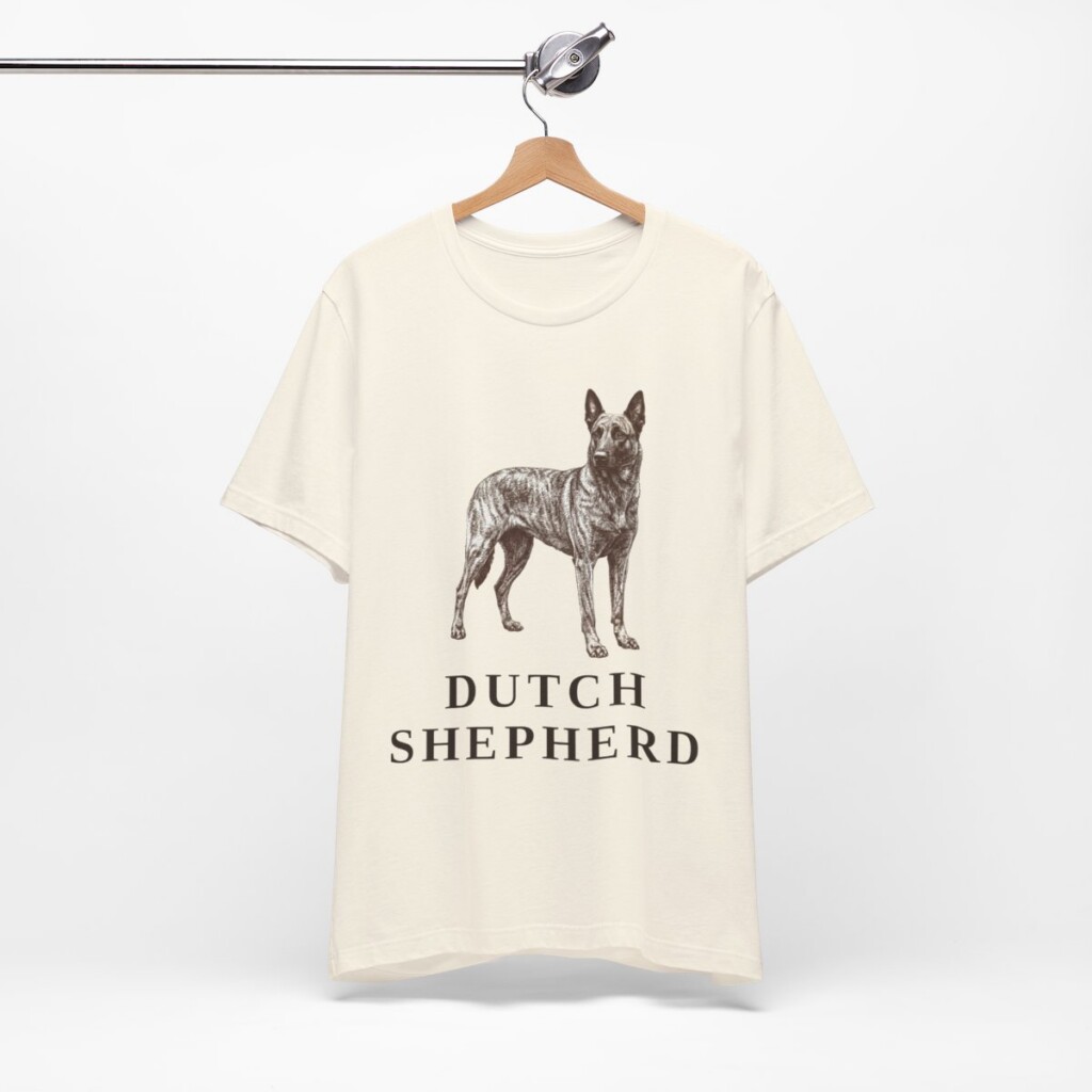 Dutch Shepherd Shirt, Vintage Dog Sketch Tee, Dog Lover Gift