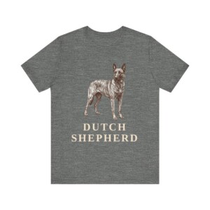 Dutch Shepherd Shirt, Vintage Dog Sketch Tee, Dog Lover Gift