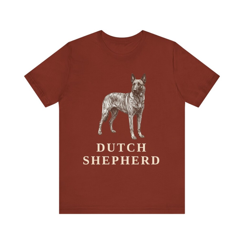 Dutch Shepherd Shirt, Vintage Dog Sketch Tee, Dog Lover Gift