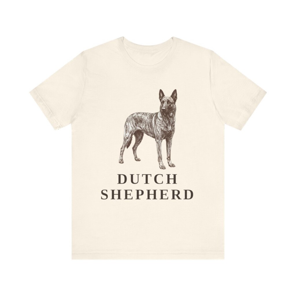 Dutch Shepherd Shirt, Vintage Dog Sketch Tee, Dog Lover Gift