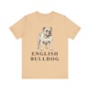 English Bulldog Lover Shirt, Vintage Dog Sketch Tee, Dog Lover Gift