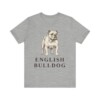 English Bulldog Lover Shirt, Vintage Dog Sketch Tee, Dog Lover Gift