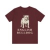 English Bulldog Lover Shirt, Vintage Dog Sketch Tee, Dog Lover Gift