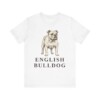 English Bulldog Lover Shirt, Vintage Dog Sketch Tee, Dog Lover Gift