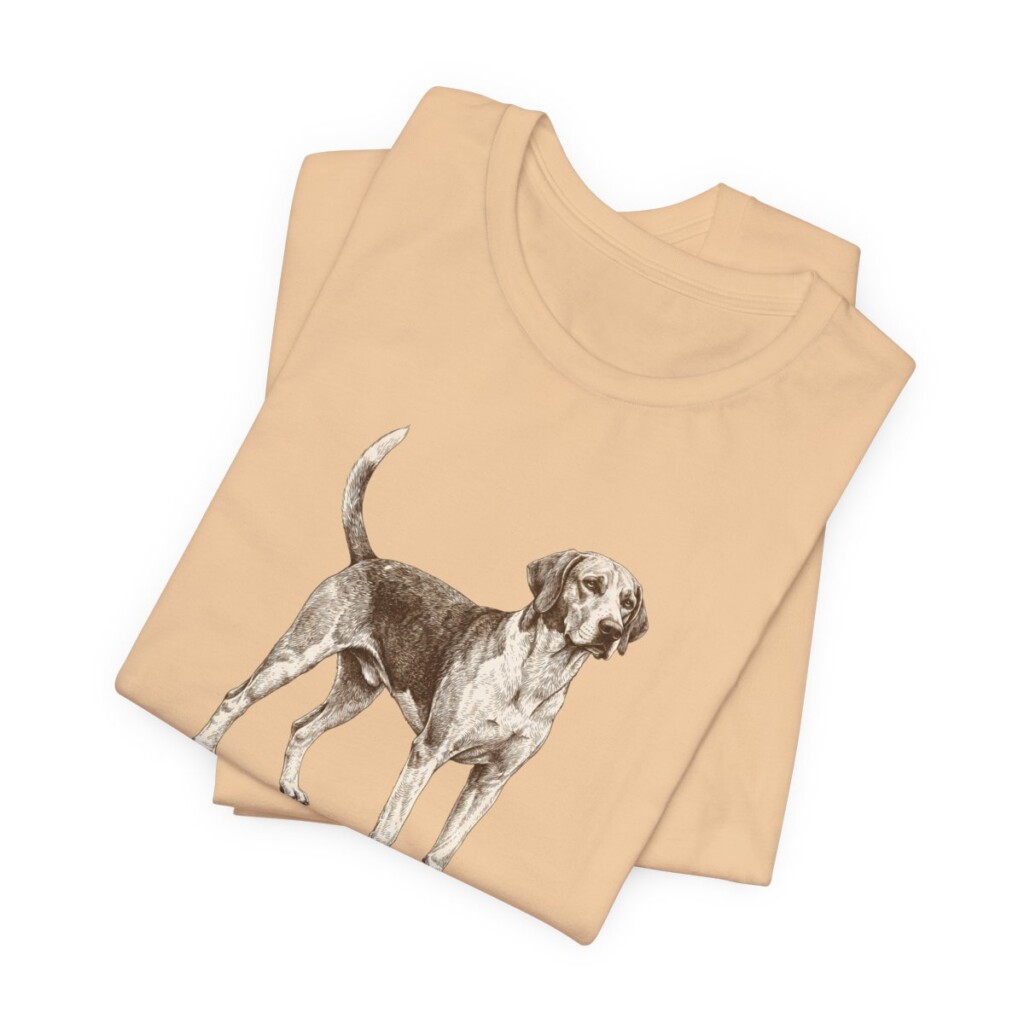 English Foxhound Latin Shirt, Vintage Dog Sketch Tee, Dog Latin Gift