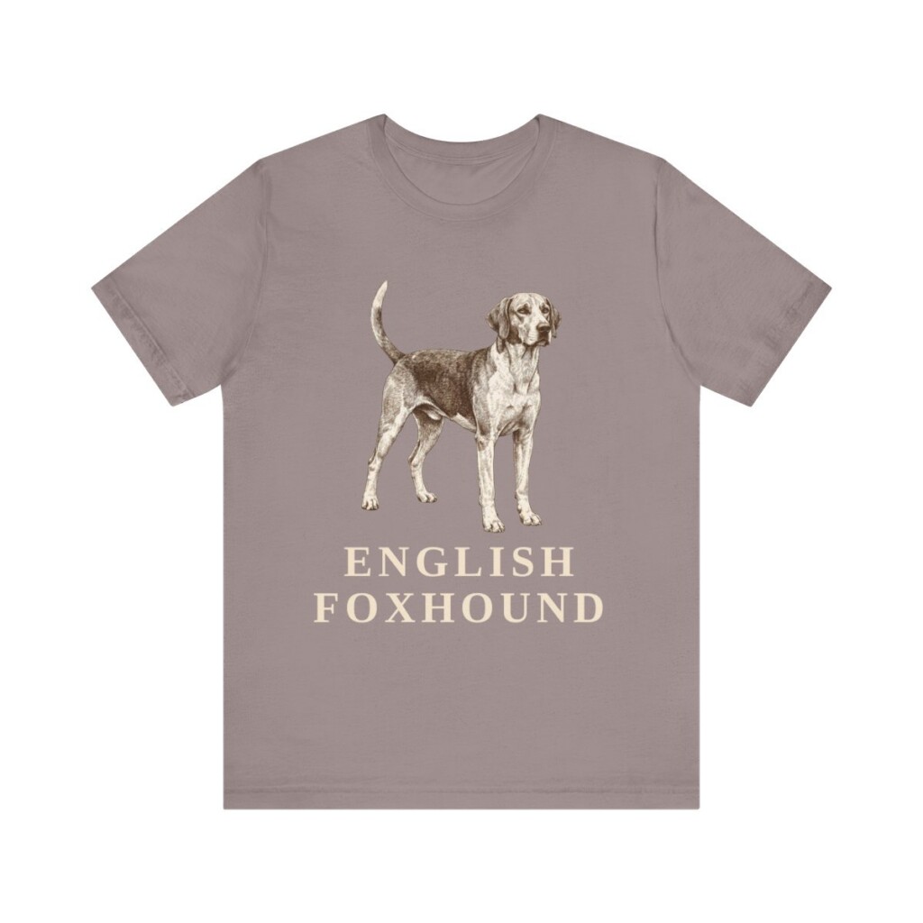 English Foxhound Shirt, Vintage Dog Sketch Tee, Dog Lover Gift