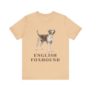 English Foxhound Shirt, Vintage Dog Sketch Tee, Dog Lover Gift