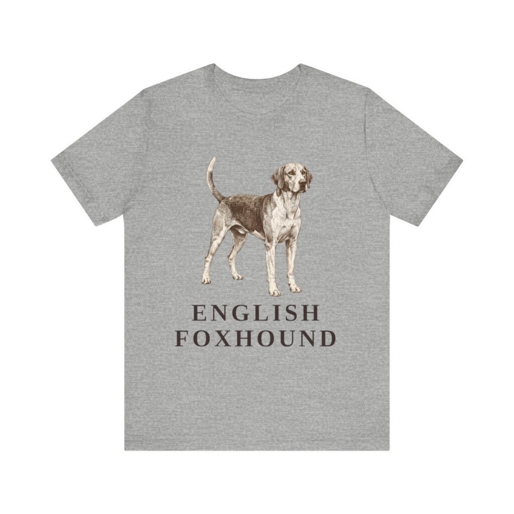 English Foxhound Shirt, Vintage Dog Sketch Tee, Dog Lover Gift