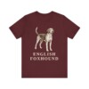 English Foxhound Shirt, Vintage Dog Sketch Tee, Dog Lover Gift
