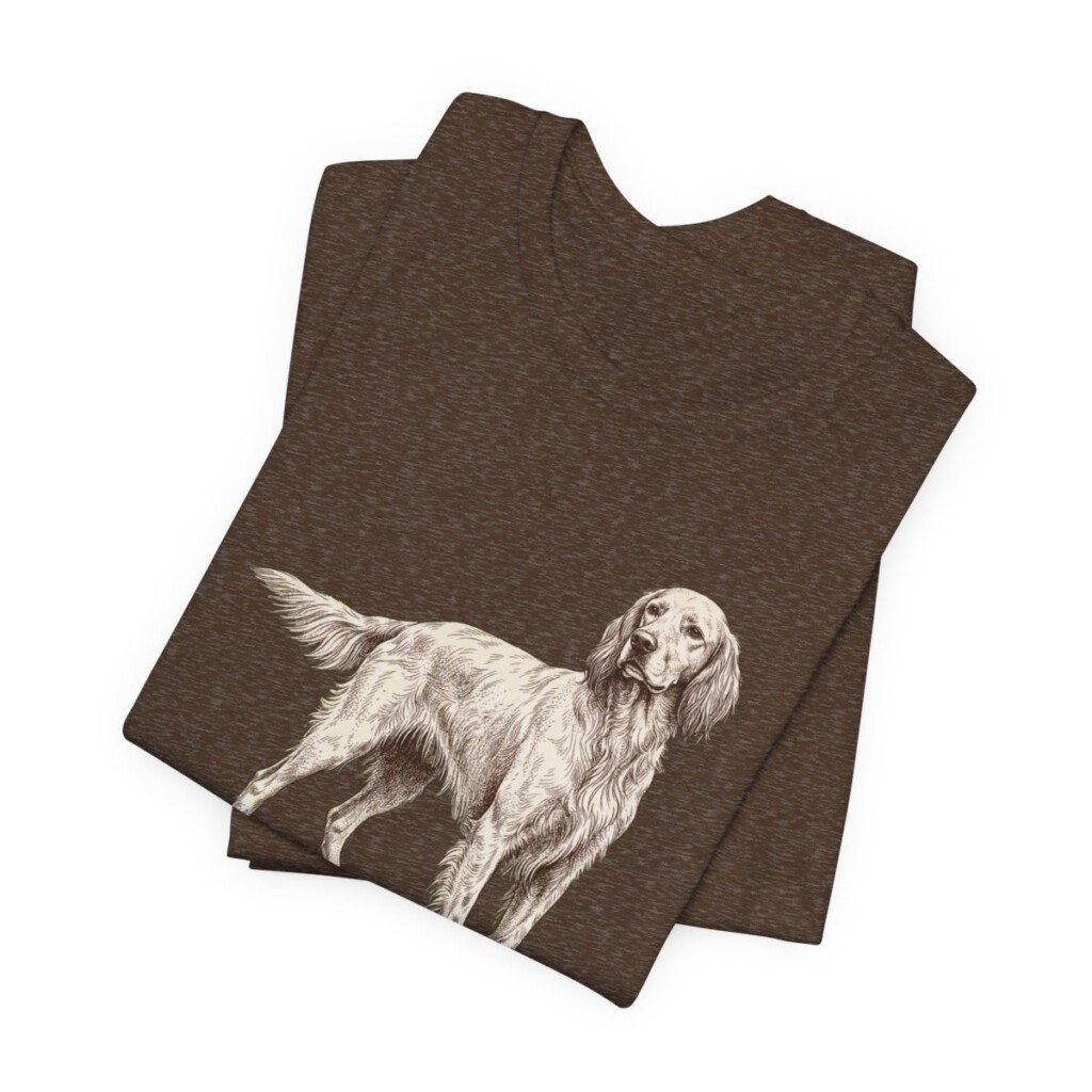 English Setter Lover Shirt, Vintage Dog Sketch Tee, Dog Lover Gift English Setter Lover Shirt, Vintage Dog Sketch Tee, Dog Lover Gift