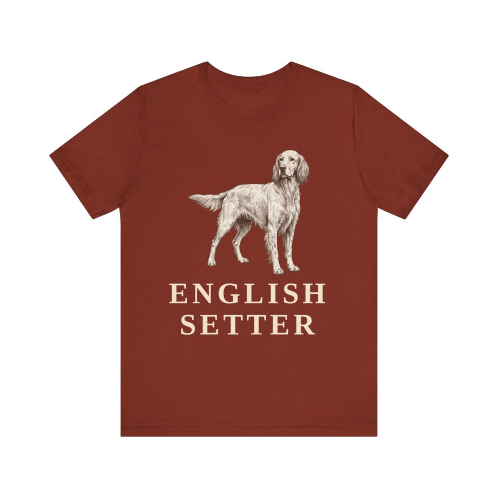 English Setter Lover Shirt, Vintage Dog Sketch Tee, Dog Lover Gift English Setter Lover Shirt, Vintage Dog Sketch Tee, Dog Lover Gift