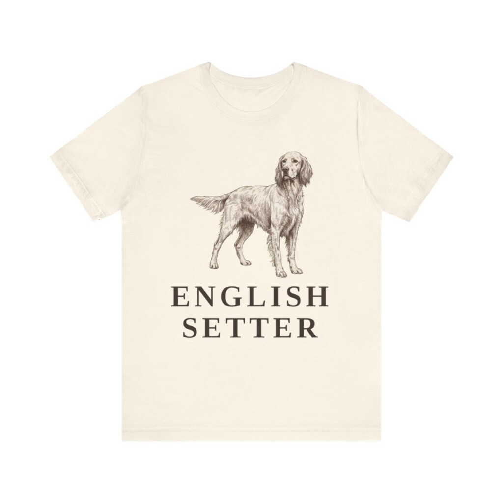 English Setter Lover Shirt, Vintage Dog Sketch Tee, Dog Lover Gift English Setter Lover Shirt, Vintage Dog Sketch Tee, Dog Lover Gift