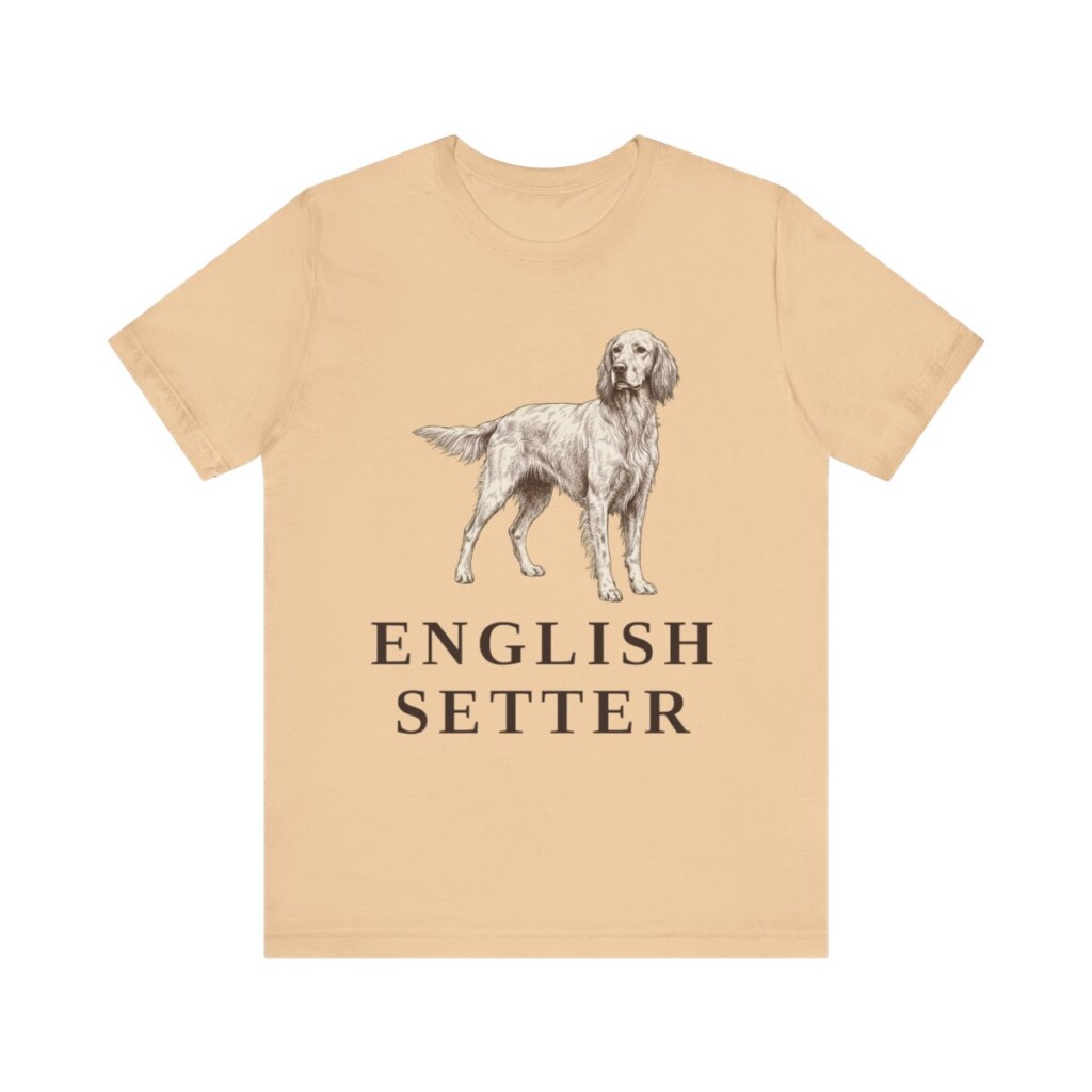 English Setter Lover Shirt, Vintage Dog Sketch Tee, Dog Lover Gift English Setter Lover Shirt, Vintage Dog Sketch Tee, Dog Lover Gift