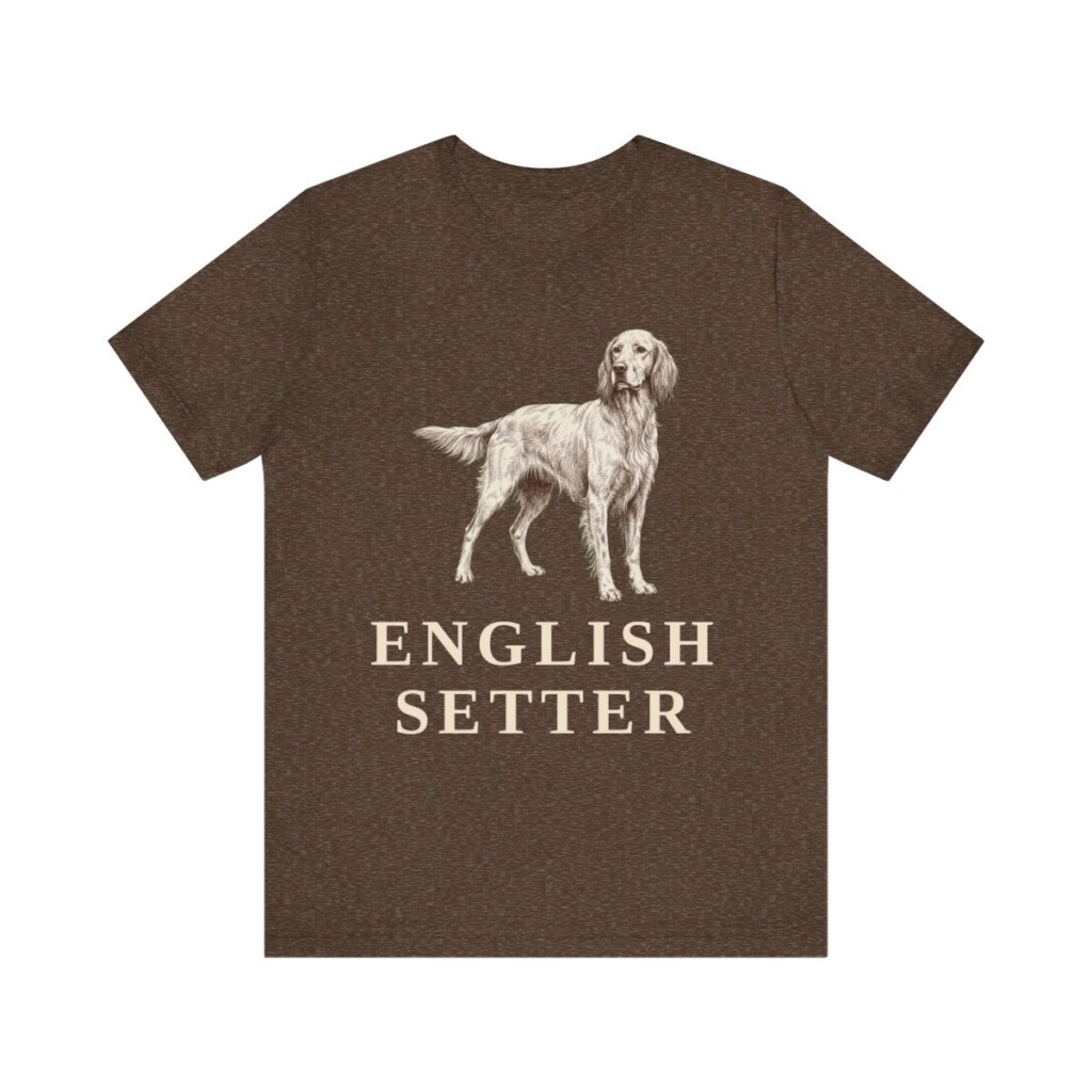 English Setter Lover Shirt, Vintage Dog Sketch Tee, Dog Lover Gift English Setter Lover Shirt, Vintage Dog Sketch Tee, Dog Lover Gift