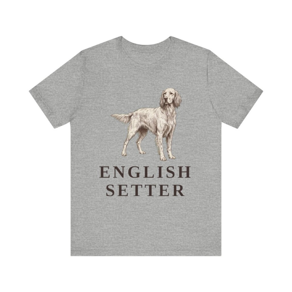 English Setter Lover Shirt, Vintage Dog Sketch Tee, Dog Lover Gift English Setter Lover Shirt, Vintage Dog Sketch Tee, Dog Lover Gift