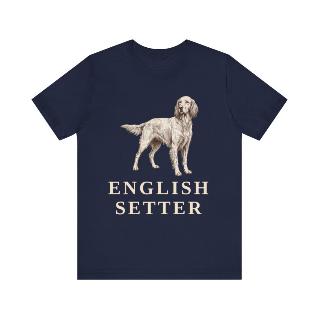 English Setter Lover Shirt, Vintage Dog Sketch Tee, Dog Lover Gift English Setter Lover Shirt, Vintage Dog Sketch Tee, Dog Lover Gift