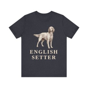 English Setter Lover Shirt, Vintage Dog Sketch Tee, Dog Lover Gift