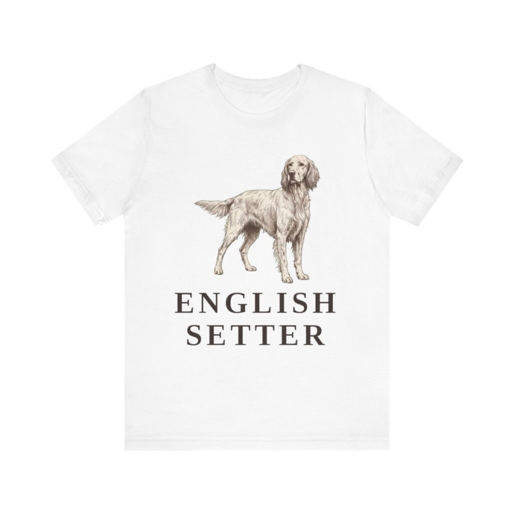 English Setter Lover Shirt, Vintage Dog Sketch Tee, Dog Lover Gift English Setter Lover Shirt, Vintage Dog Sketch Tee, Dog Lover Gift
