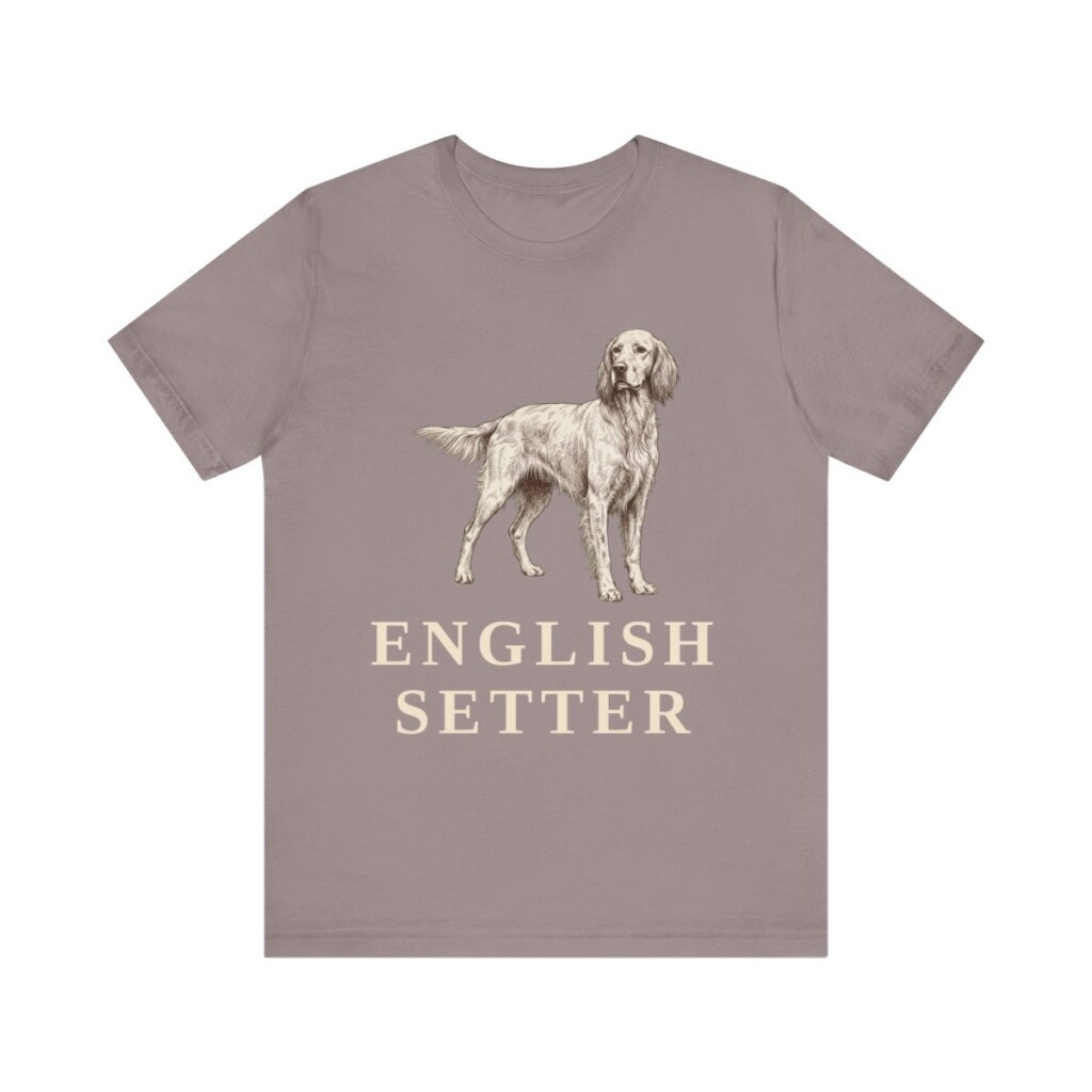 English Setter Lover Shirt, Vintage Dog Sketch Tee, Dog Lover Gift English Setter Lover Shirt, Vintage Dog Sketch Tee, Dog Lover Gift