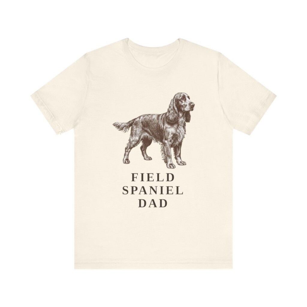 Field Spaniel Dad Shirt, Vintage Dog Sketch Tee, Dog Dad Gift
