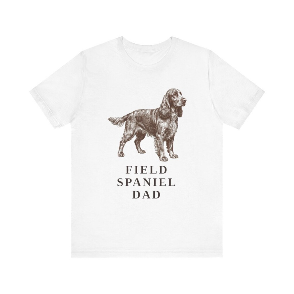 Field Spaniel Dad Shirt, Vintage Dog Sketch Tee, Dog Dad Gift