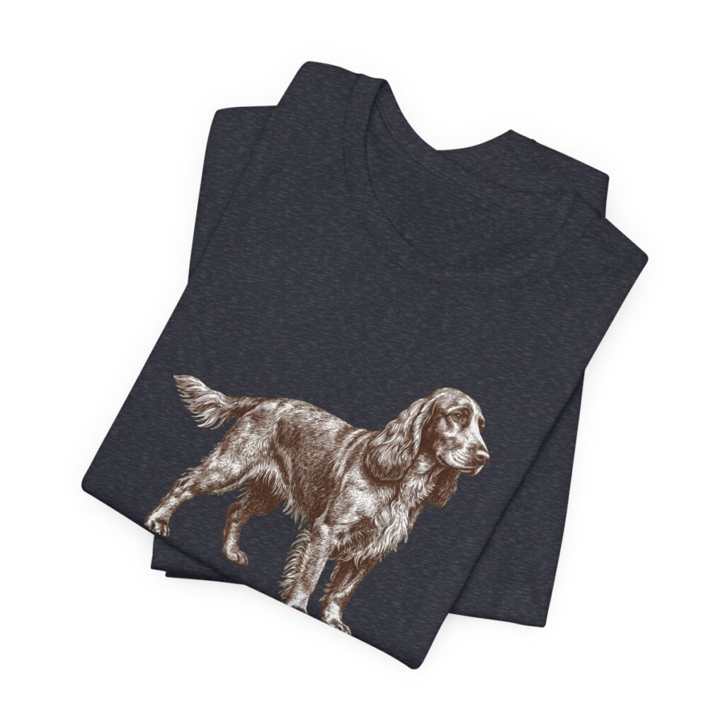 Field Spaniel Latin Shirt, Vintage Dog Sketch Tee, Dog Latin Gift