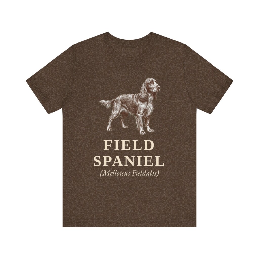 Field Spaniel Latin Shirt, Vintage Dog Sketch Tee, Dog Latin Gift