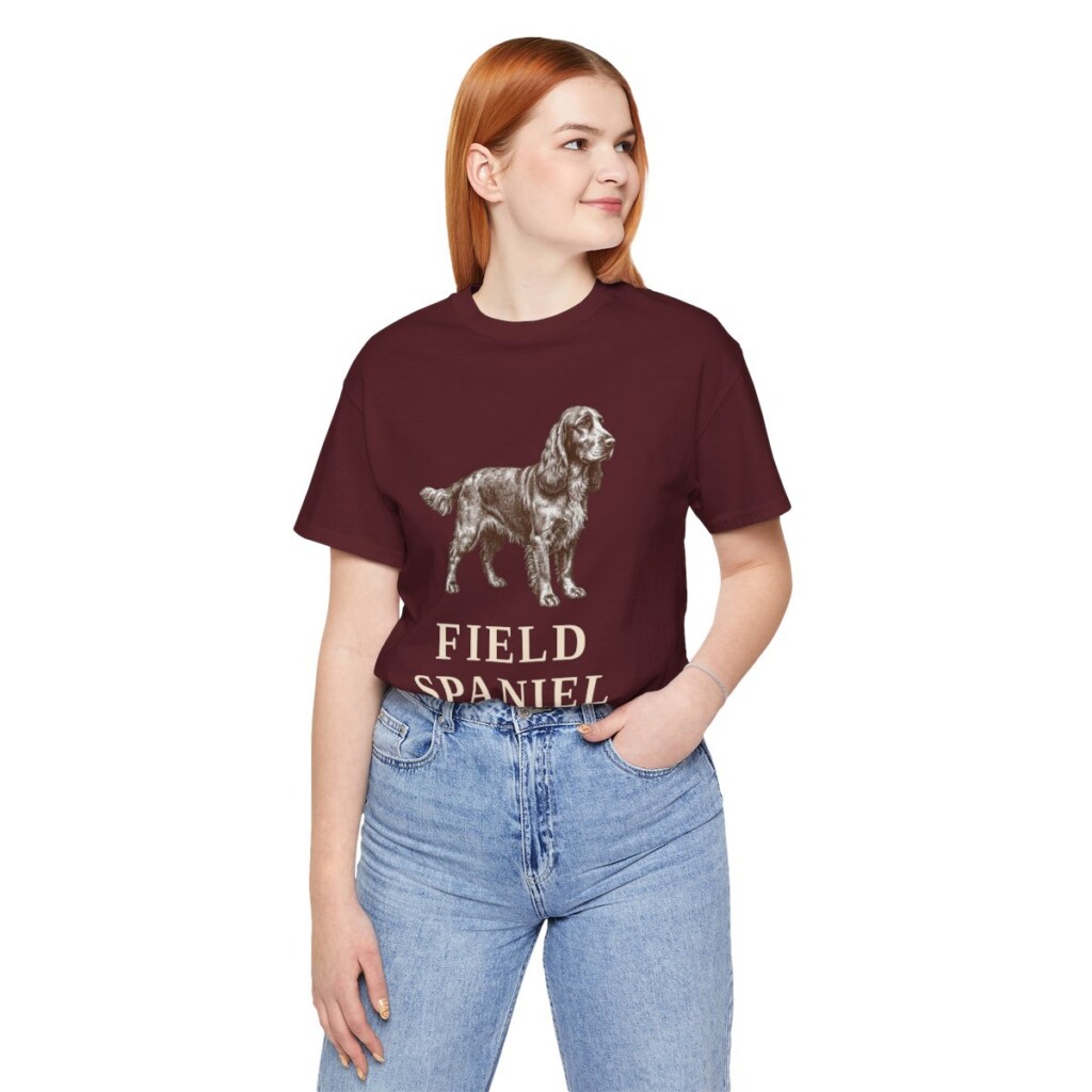 Field Spaniel Latin Shirt, Vintage Dog Sketch Tee, Dog Latin Gift