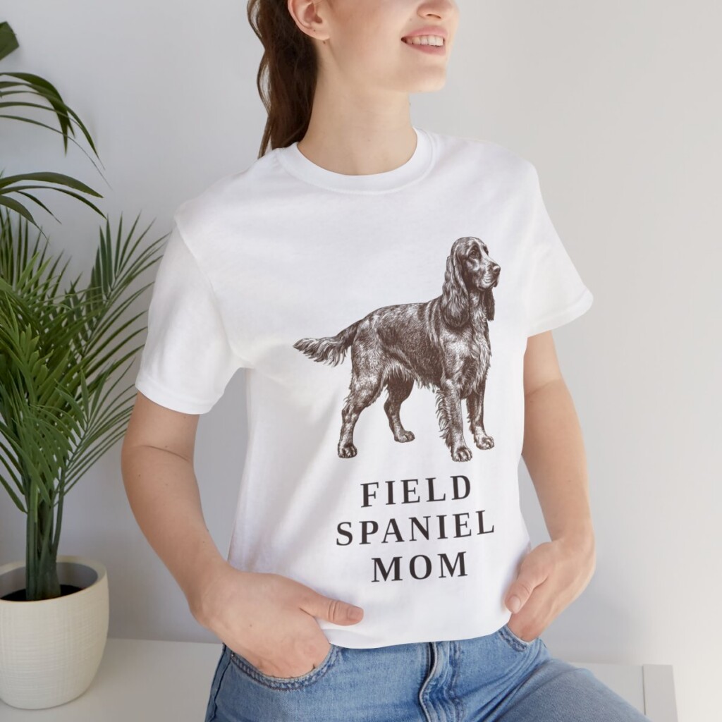 Field Spaniel Mom Shirt, Vintage Dog Sketch Tee, Dog Mom Gift Field Spaniel Mom Shirt, Vintage Dog Sketch Tee, Dog Mom Gift