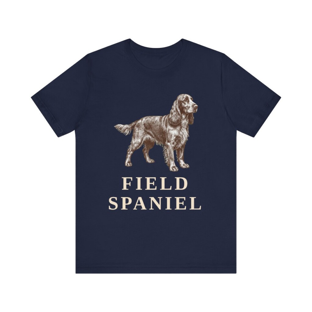 Field Spaniel Shirt, Vintage Dog Sketch Tee, Dog Lover Gift