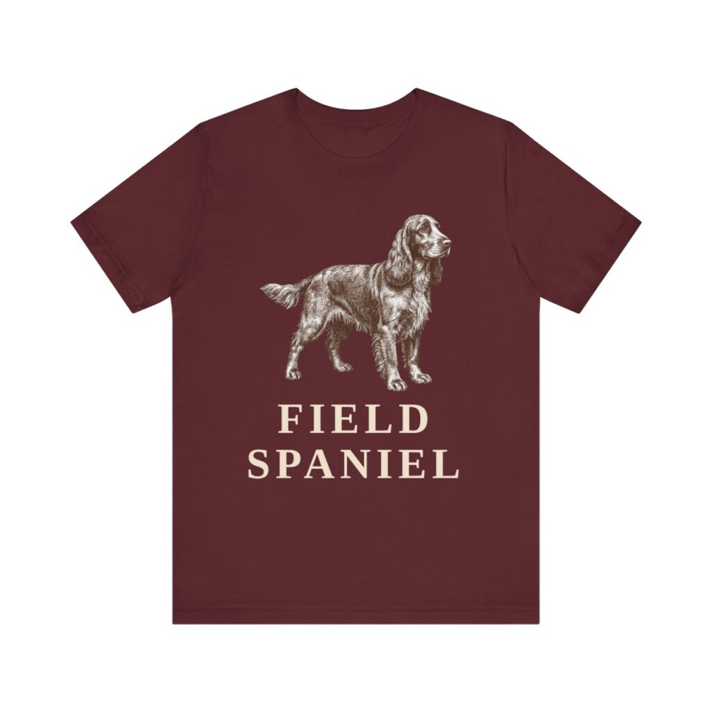 Field Spaniel Shirt, Vintage Dog Sketch Tee, Dog Lover Gift
