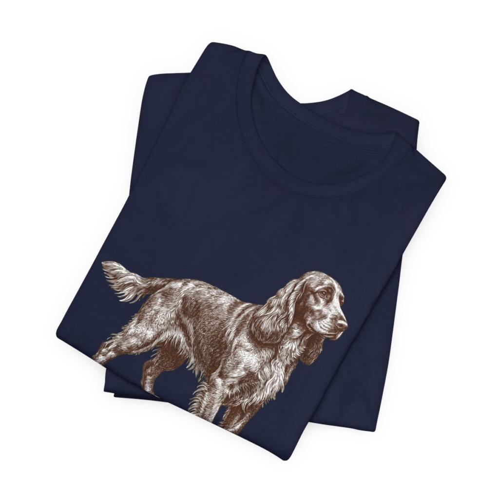 Field Spaniel Shirt, Vintage Dog Sketch Tee, Dog Lover Gift