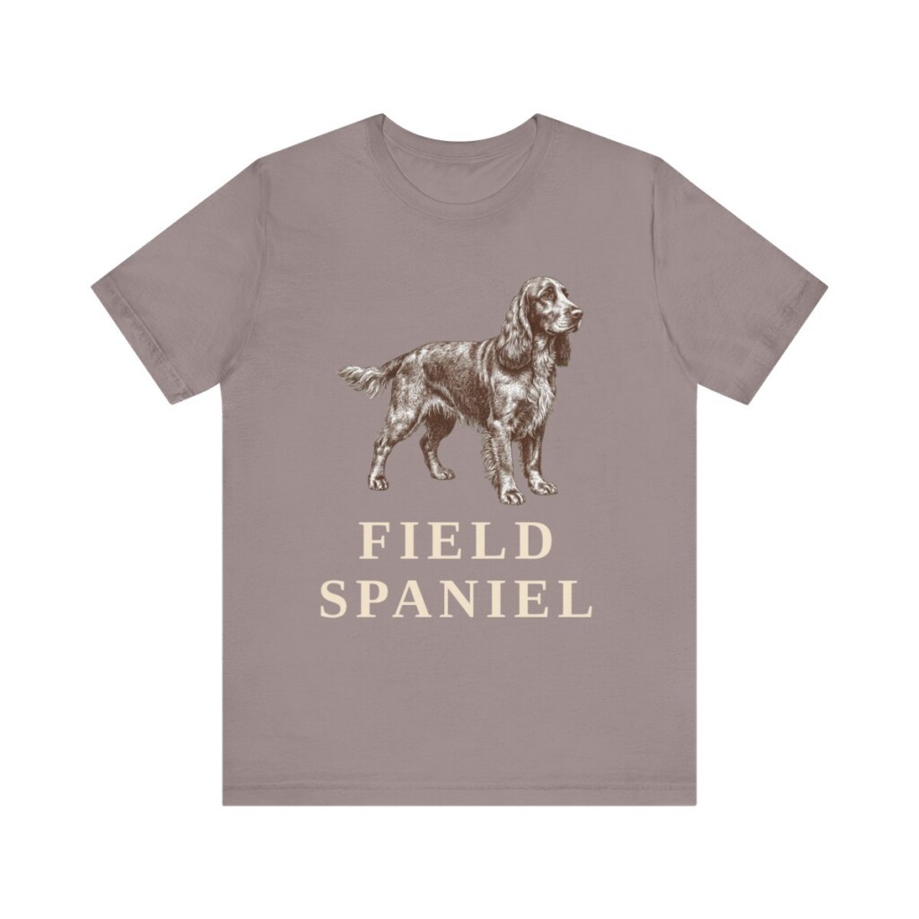 Field Spaniel Shirt, Vintage Dog Sketch Tee, Dog Lover Gift