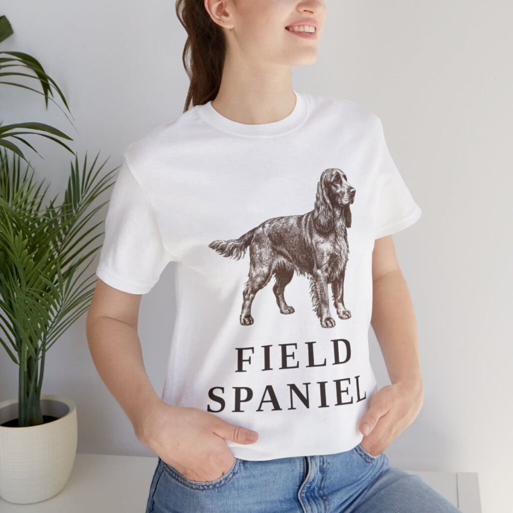 Field Spaniel Shirt, Vintage Dog Sketch Tee, Dog Lover Gift
