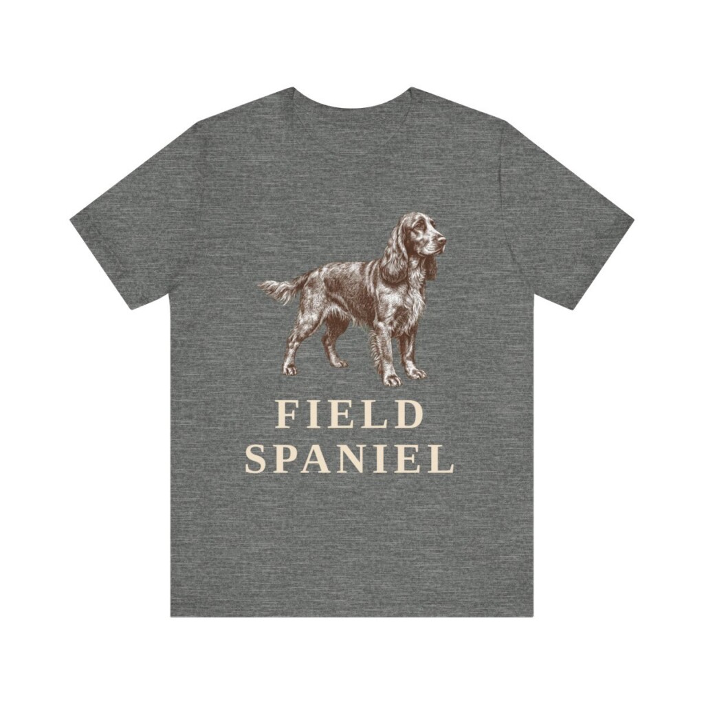 Field Spaniel Shirt, Vintage Dog Sketch Tee, Dog Lover Gift