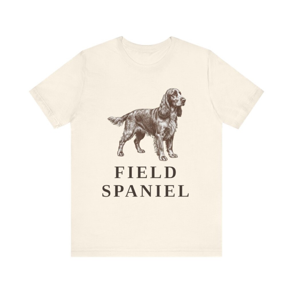 Field Spaniel Shirt, Vintage Dog Sketch Tee, Dog Lover Gift